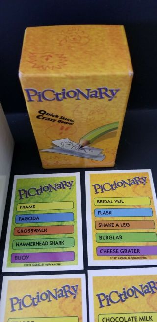 Pictionary 2011 Cards The Quick Draw Game By Hasbro