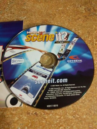 Scene It? Movie 2nd Edition Replacement DVD Disc (DVD,  2007) - Disc Only 2