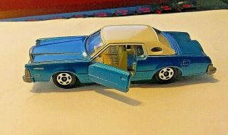 Vintage 1976 Tomy Ford Lincoln Continental Mark Iv Tomica Blue No F4 1/77 Ex,  Mnt