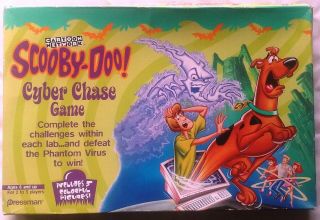 Pressman Cartoon Network Scooby Doo & The Cyber Chase Board Game Complete 2001