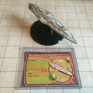 Star Wars Starship Battles - Mon Calamari Cruiser Home One With Card 2/60