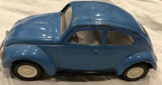 Vintage Blue Tonka Volkswagen Beetle Vw Bug