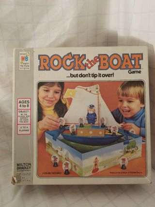 Vtg 1978 Mb Rock The Boat Game But Dont Tip It Over Richard Scarry 4844