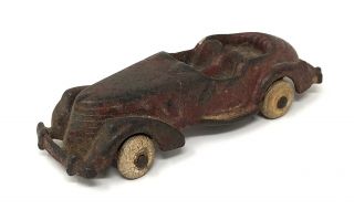 Hubley Cast Iron Cadillac Convertible Toy Car Auto Late 1930s
