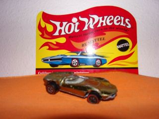 Hot Wheels 1/64 Scale Redline 1969 Turbofire Gold Shipped & Fast