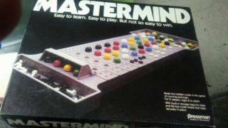 Mastermind Pressman Board Game Retro Remastered 2 Player Gray Strategy Logic