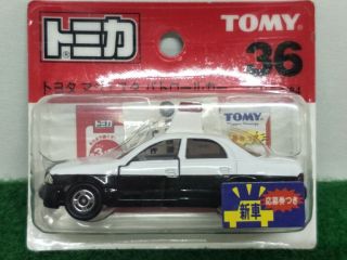 Tomy Tomica No.  36 Toyota Crown Majesta Patrol Car Made In China