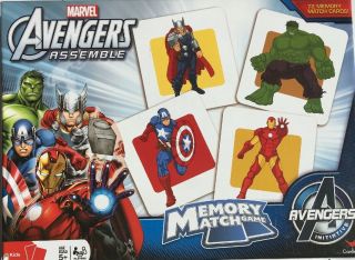 Cardinal Memory Match Game Marvel Avengers Assemble 72 Cards Hulk Matching