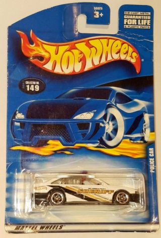 Holden Commodore Sheriff Police Car Hot Wheels 2001 Collector Card 149