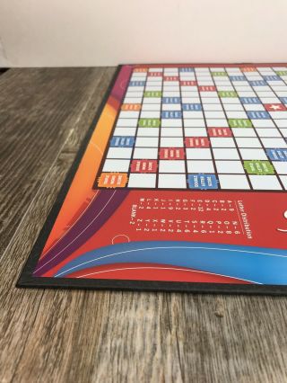 SCRABBLE Game Board Multi - Color Bkgd Latest Edition Hasbro Replacement/Crafts 3