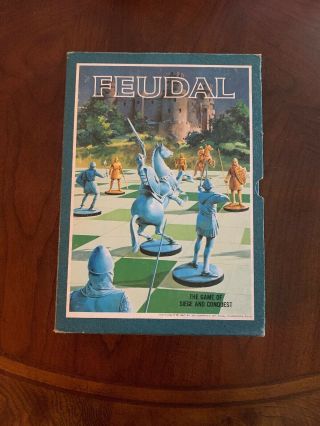 Vintage 1967 Feudal The Game Of Siege And Conquest Medieval War Game
