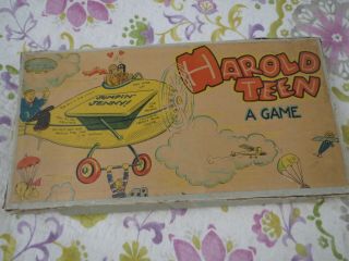 Vintage 1930s Board Game Harold Teen Milton Bradley Rare Board Game
