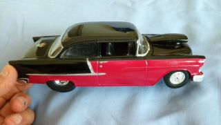 Black & Red 1955 Chevy Hot Rod In 1/24 Scale By Racing Champions