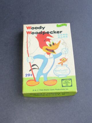 Vintage 1964 Woody Woodpecker Card Game - 