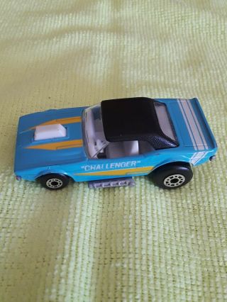 1975 Matchbox Superfast 1 Dodge Challenger,  Blue & White 1:64 Scale Cond