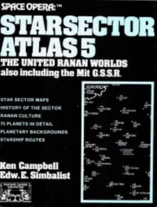 Fgu Space Opera Star Sector Atlas 5 - The United Ranan Worlds Sc Vg
