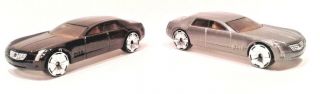Set Of Two Hot Wheels 2004 1st Edition Cadillac V16 057 In Gray & Black Colors.