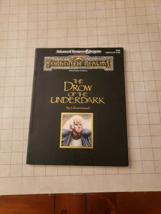Dungeons & Dragons Ad&d 2nd Ed.  Forgotten Realms The Drow Of The Underdark