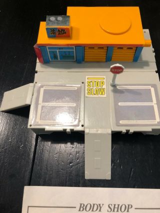 Micro Machines Travel City 1987 Pocket Playset.  Body shop W Instructions 2