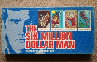 Vintage 1975 The Six Million Dollar Man Board Game 100 Complete A Parker Game