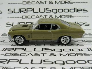 Johnny Lightning 1:64 Loose Collectible Gold 1969 Chevrolet Nova Ss Diorama Car