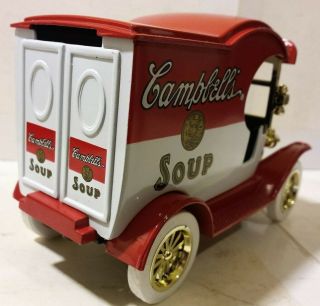 COIN BANK: CAMPBELL ' S SOUP DELIVERY TRUCK DIECAST BANK 2