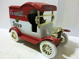 COIN BANK: CAMPBELL ' S SOUP DELIVERY TRUCK DIECAST BANK 3