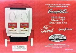 COIN BANK: CAMPBELL ' S SOUP DELIVERY TRUCK DIECAST BANK 4