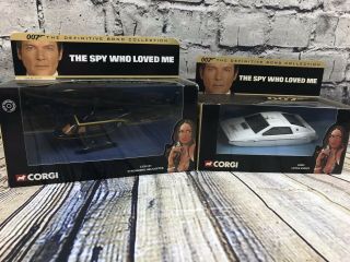 Corgi James Bond 007 The Spy Who Loved Me Helicopter & Lotus Esprit Nib