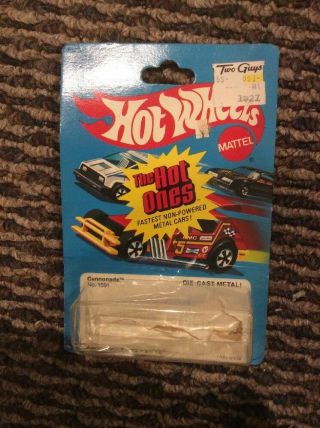 Hot Wheels 1979 - 80 The Hot Ones Card Only No.  1691 Cannonade