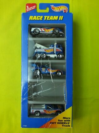 1996 Hot Wheels Race Team Ii Gift Pack Car Set Of 4
