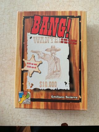 Bang Wild West Family Card Game 4th Edition Davinci Games Base Core Dvg 9100