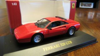 1/43 Diecast Hot Wheels Ferrari 328 Gtb,  1985,  Red