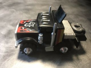Vtg Ljn 1981 Rough Riders 4x4 Stompers Black Semi Tractor Cab Truck