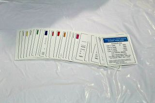 Monopoly Property Cards Classic Spanish Edition Replacement Part Piece Jail Set