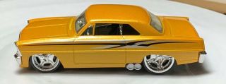 Hot Wheels G Machines ‘67 Chevy Nova Yellow 1/50 Real Riders Diecast Chevrolet