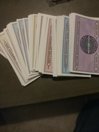 2000 Who Wants To Be A Millionaire Junior Game Replacement Money Bills Only