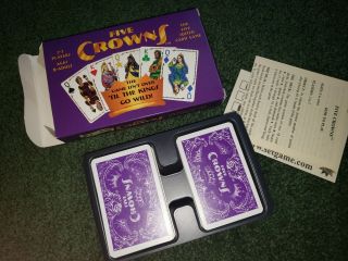 5 Five Crowns Playing Card Game Deck 5 Suit Rummy 100 Complete