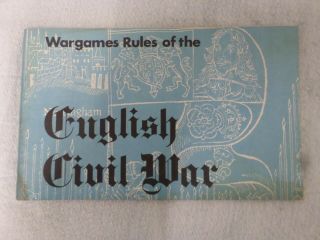 Wargames Rules Of The English Civil War By Mike Wall Fantasy Role Play Ll 401