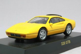 9548 Kyosho 1/64 Ferrari 328 Gtb Yellow Ferrari 3 No - Box Tracking Number