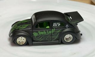 Jada Toys Vdub$ ‘59 Volkswagen Beetle Vw Bug 1/64 Black Real Riders Rubber Tires