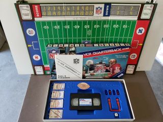 1986 Nfl The Vcr Quarterback Board Game Vhs Complete 80s Game Football