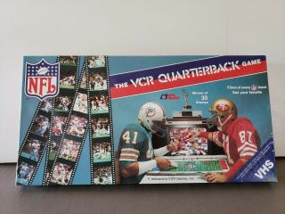1986 NFL The VCR Quarterback Board Game VHS Complete 80s game football 2