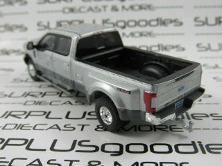 Greenlight 1:64 LOOSE Silver 2019 FORD F - 350 F350 Lariat Dually Pickup Truck 2