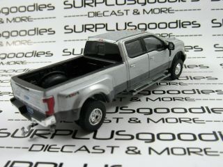 Greenlight 1:64 LOOSE Silver 2019 FORD F - 350 F350 Lariat Dually Pickup Truck 3