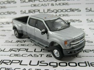 Greenlight 1:64 LOOSE Silver 2019 FORD F - 350 F350 Lariat Dually Pickup Truck 5