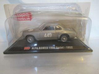 Hachette 1000 Miglia Alfa Romeo 1900 Sprint - 1952 Scale 1:43
