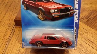 1987 Grand National Hot Wheels 1:64 Gn Red / Black Faster Than Ever Buick Gn004