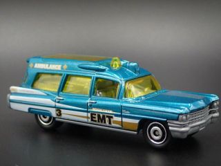 1963 CADILLAC AMBULANCE EMT RARE 1:81 SCALE COLLECTIBLE DIECAST MODEL CAR 4