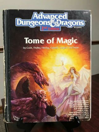 Advanced Dungeons And Dragons Ad&d 2nd Edition Tome Of Magic Hardcover Book